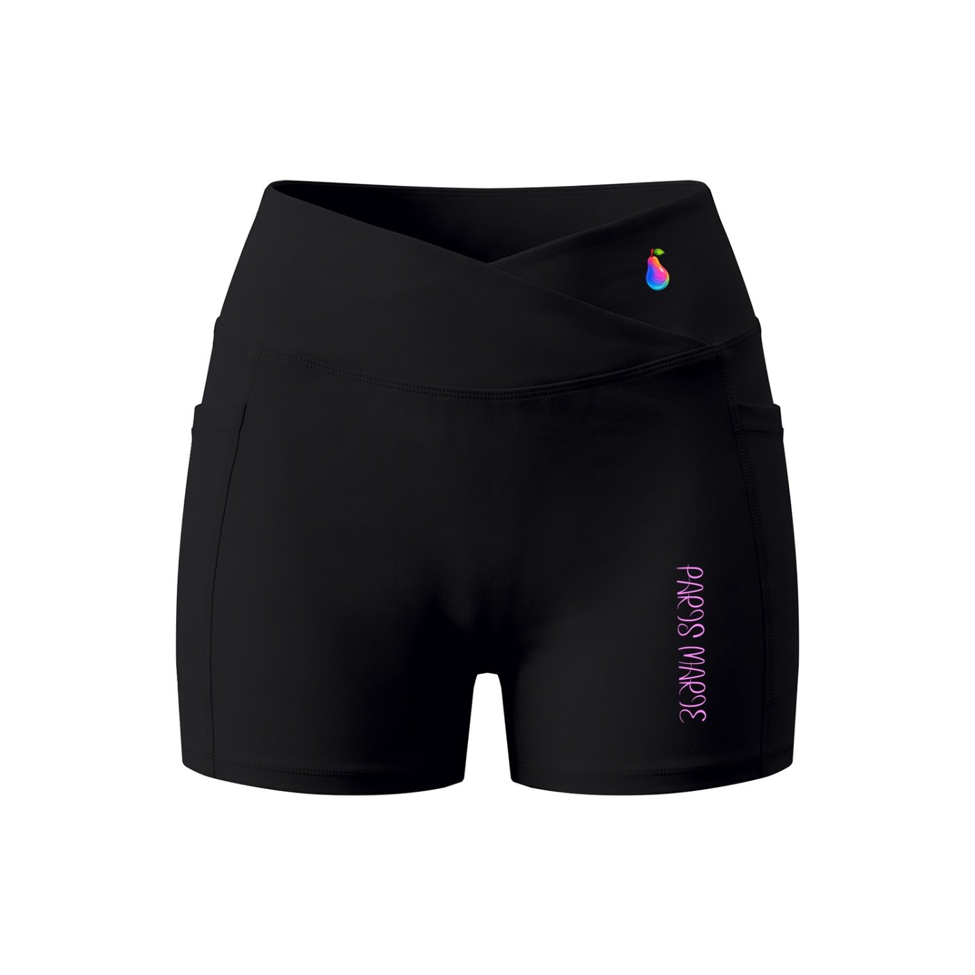 POLINE'S "PARIS MARIE" Collection Pocket Yoga Shorts - Image 8