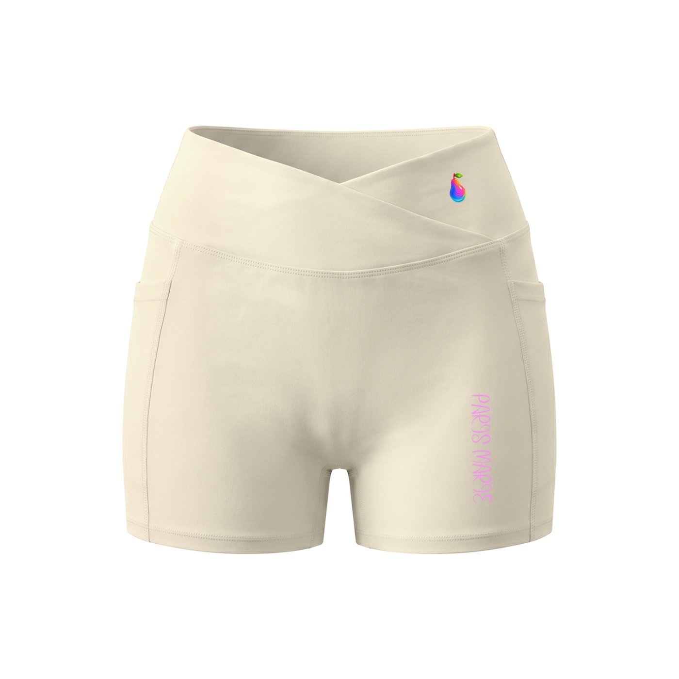 POLINE'S "PARIS MARIE" Collection Pocket Yoga Shorts