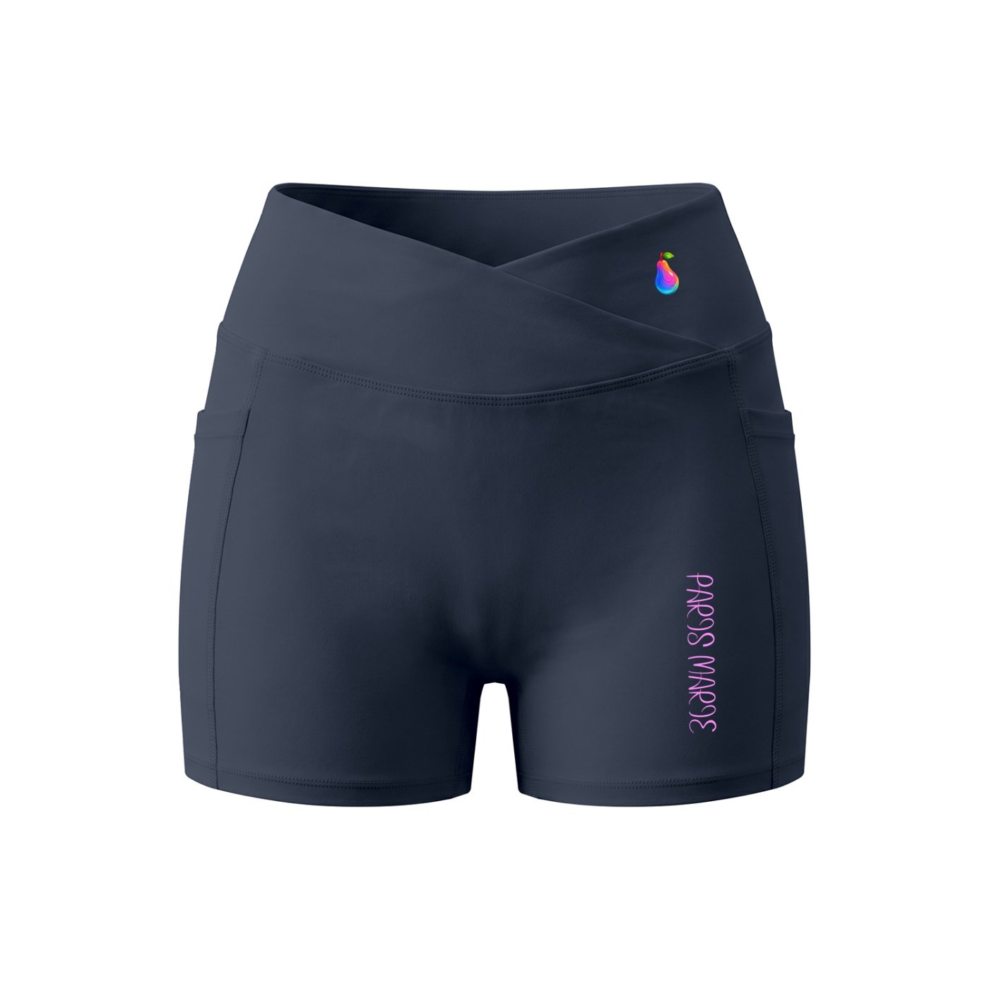 POLINE'S "PARIS MARIE" Collection Pocket Yoga Shorts - Image 6