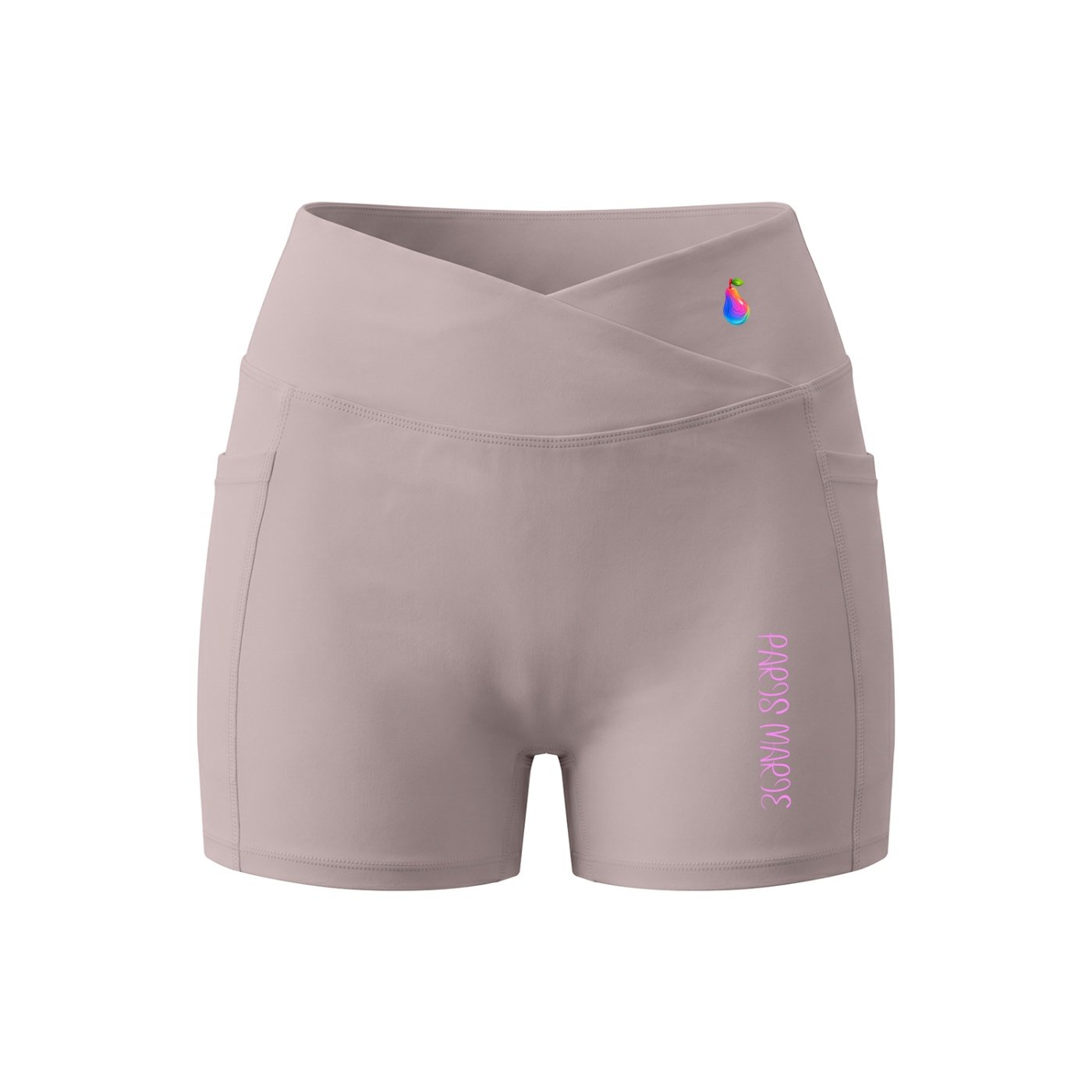 POLINE'S "PARIS MARIE" Collection Pocket Yoga Shorts - Image 3