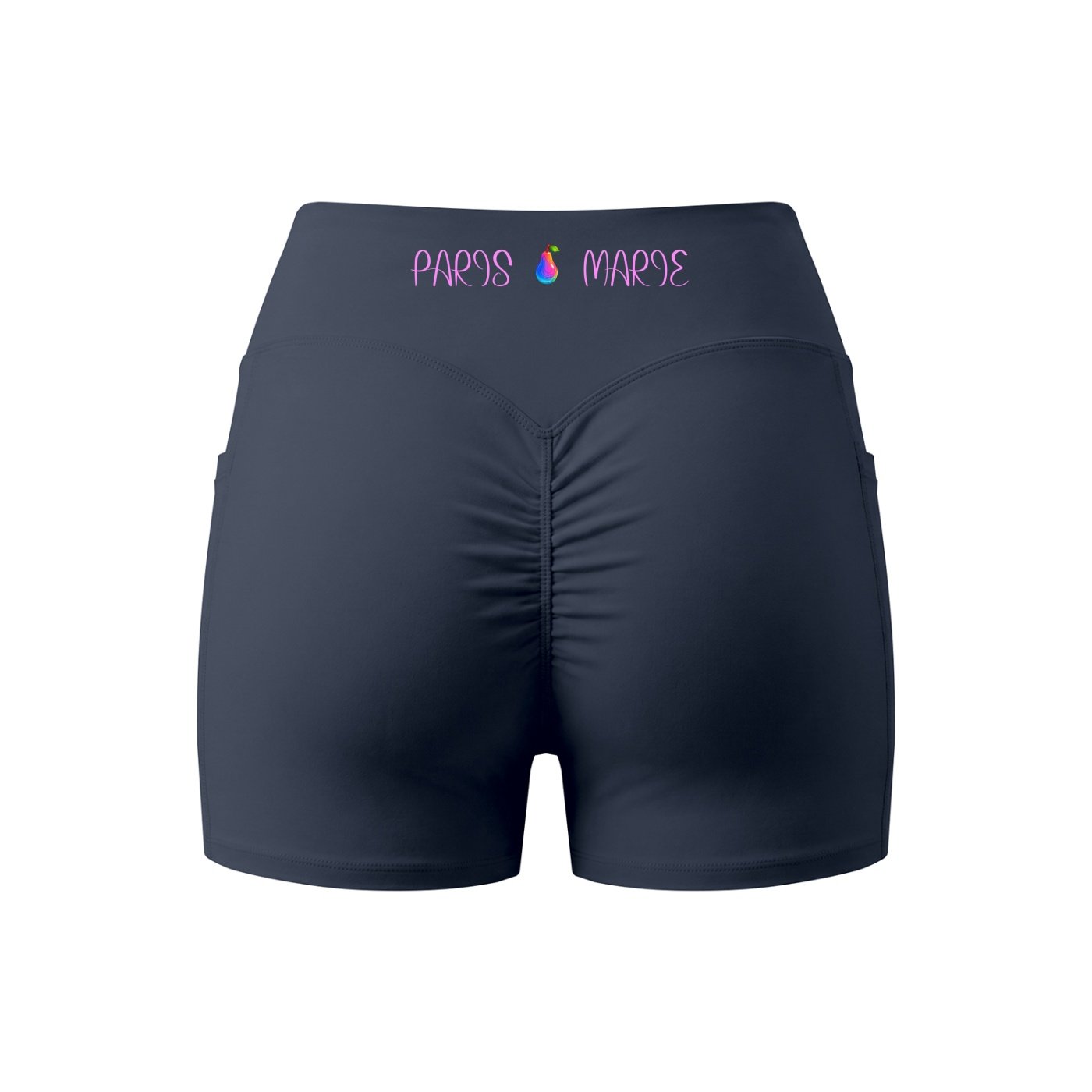 POLINE'S "PARIS MARIE" Collection Pocket Yoga Shorts - Image 7
