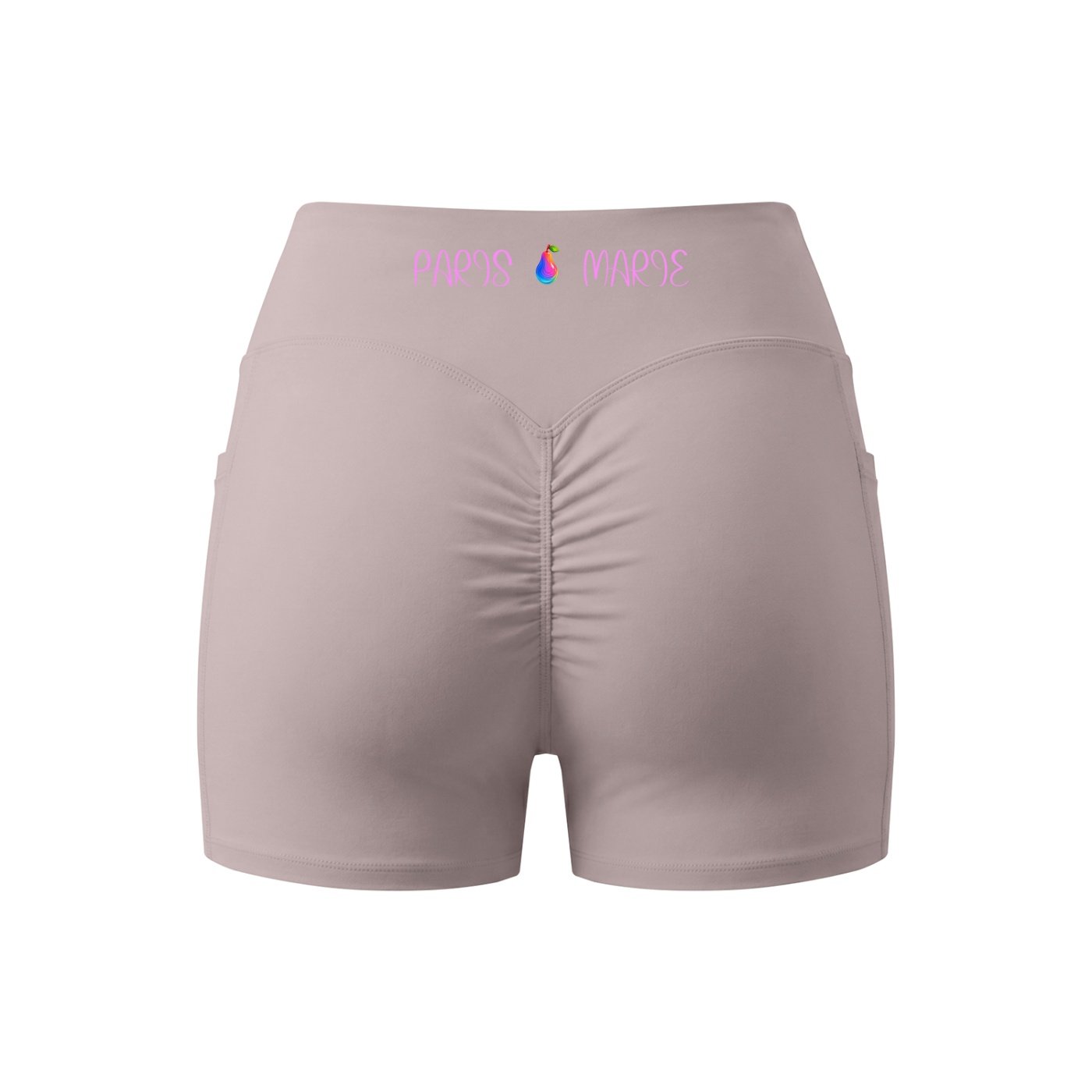 POLINE'S "PARIS MARIE" Collection Pocket Yoga Shorts - Image 4