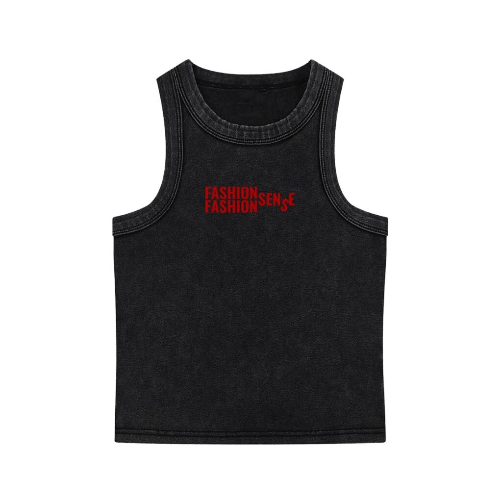 Women's "Fashion Sense" Snow Washed Tank Top