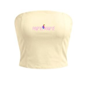 "Paris Marie" Collection Cropped Tube Top By POLINE