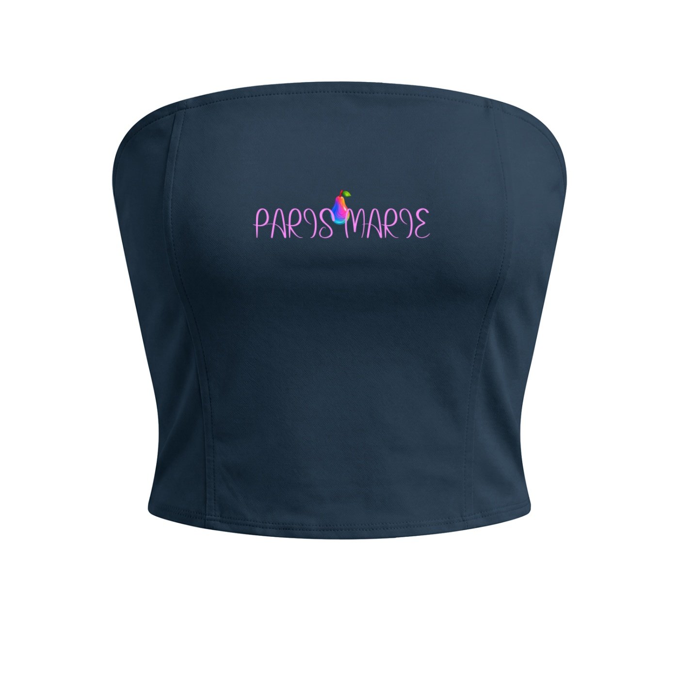 "Paris Marie" Collection Cropped Tube Top - Image 6