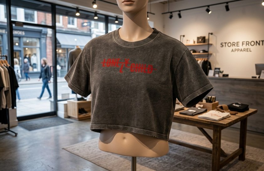 FASHION SENSE "LONELY CHILD" Crop Top