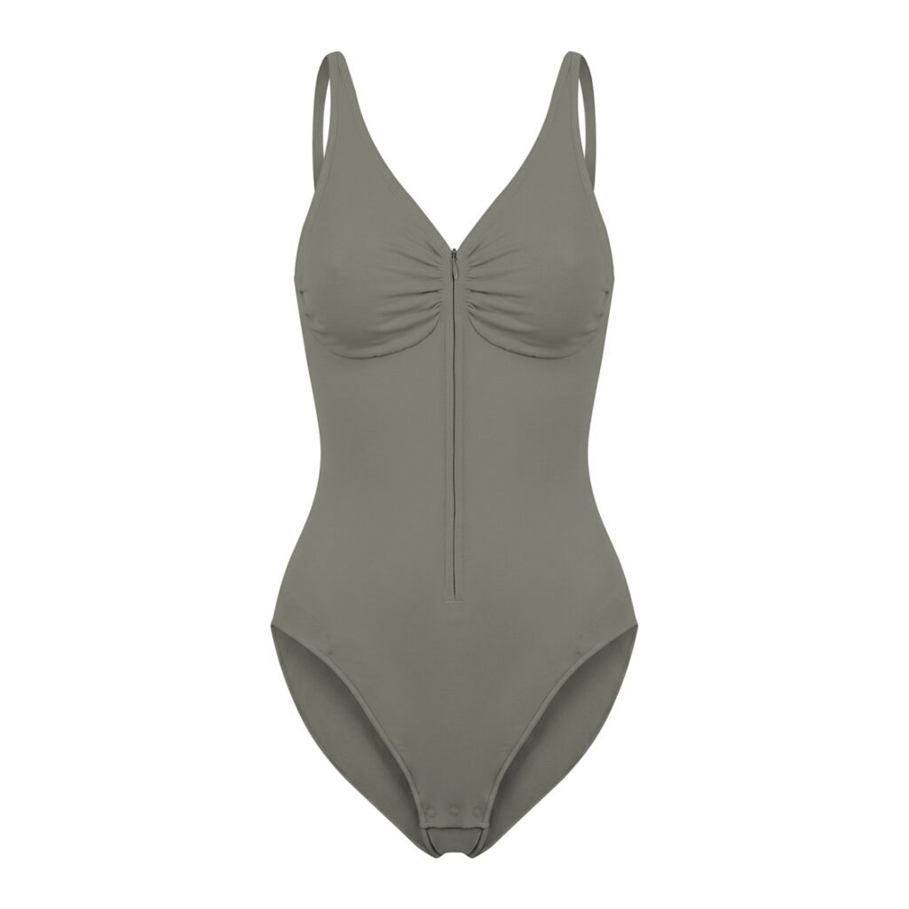"Paris Marie" Collection Zip Bodysuit