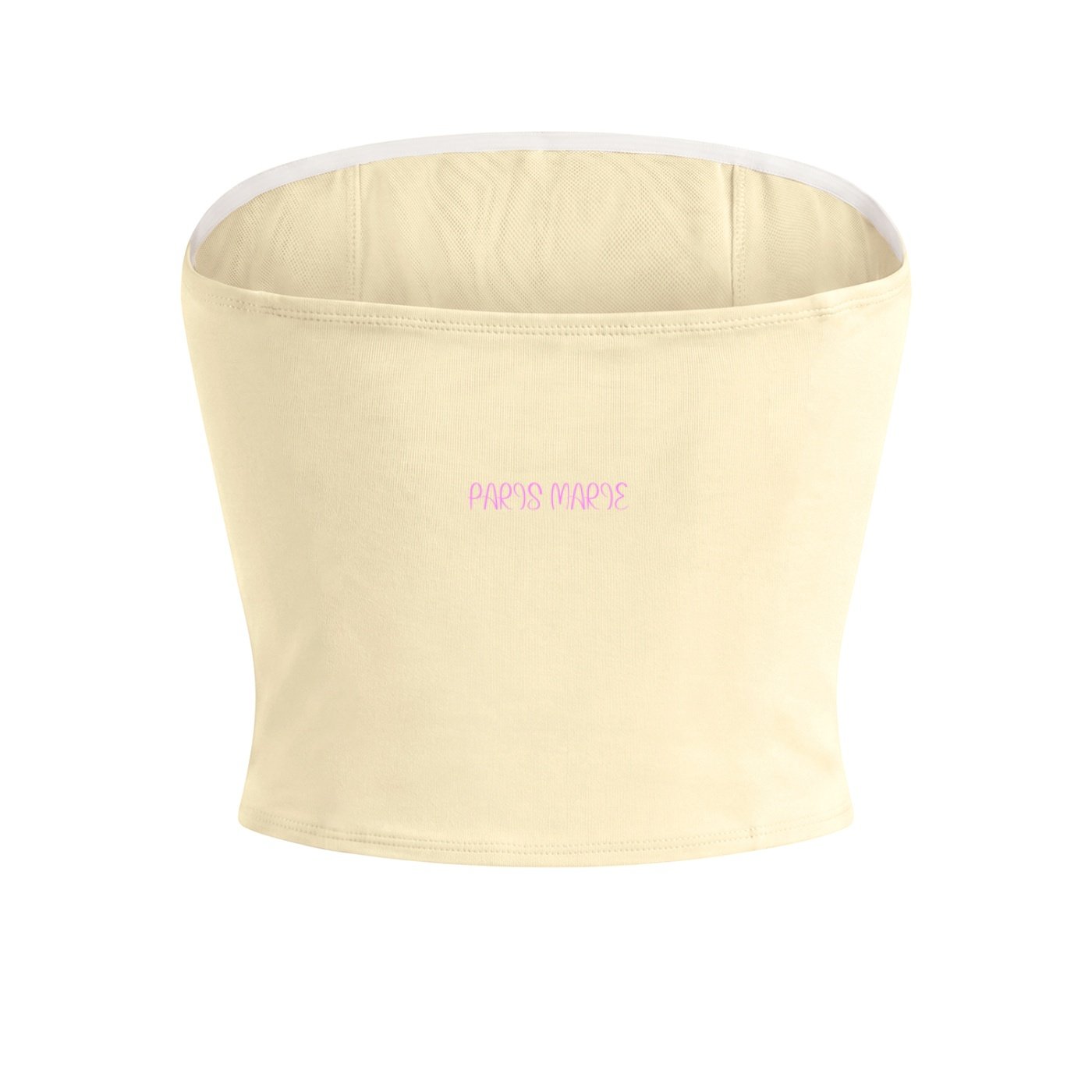"Paris Marie" Collection Cropped Tube Top - Image 2